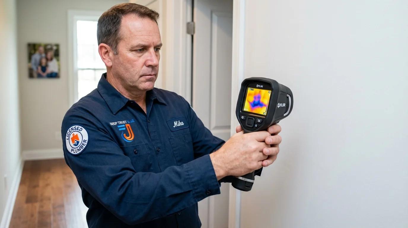 Thermal imaging leak detection by Johns Plumbing LLC in Jetmore